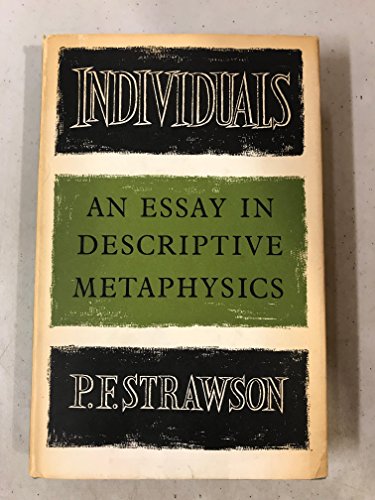 Individuals an Essay in Descriptive Meta B001ACTAF8 Book Cover