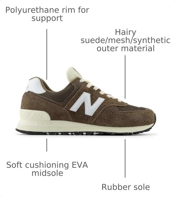 Image of New Balance U574v1 Dark Mushroom /Angora D 17