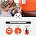 Igloo 10 Gallon Portable Sports Cooler Water Beverage Dispenser with Flat Seat Lid, Insulated Beverage Dispenser, Orange/White