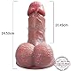 Reproduktion echte handgemachte Dildo, Riesiger, realistischer Silikon-Dildo mit starkem Saugnapf für freihändiges Spiel, flexibler Dildo für Analspiel und G-Punkt-Masturbation für Frauen.