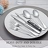 24 Pcs Silverware Set with Steak Knives Service for 4,Stainless Steel Flatware Set,Mirror Polished Cutlery Utensil Set,Home Kitchen Eating Tableware Set,Include Fork Knife Spoon Set,Dishwasher Safe - Image 8