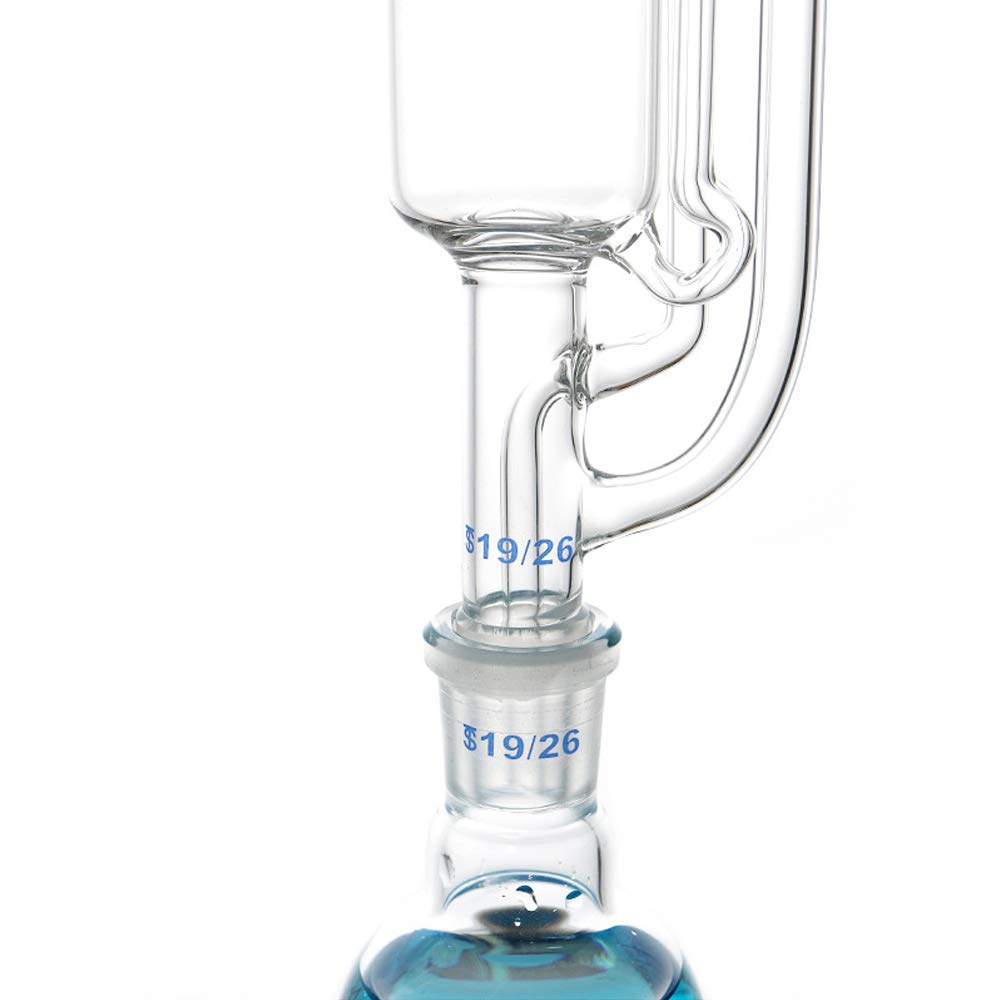 Fat Extractor Serpentine Sphärische verdickte Destilliergeräte Standkolben Soxhlet Extractor (500ml,spherical)