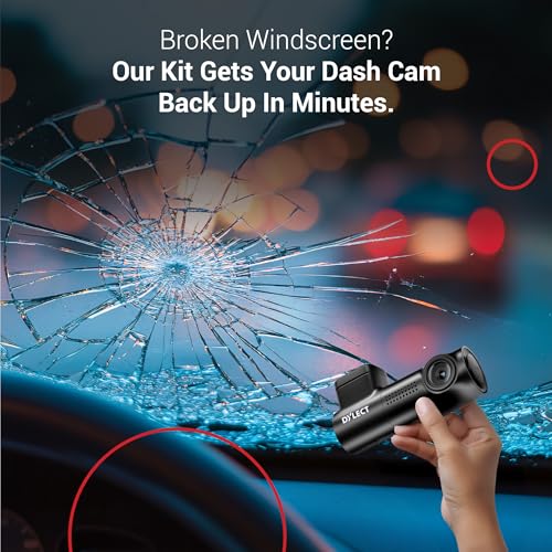 Image of Dylect Reinstallation Kit for Sense Classic Single Channel Dash Cam | Complete Tool & Mounting Set for Hassle-Free Reinstallation After Vehicle Change or Windscreen Change