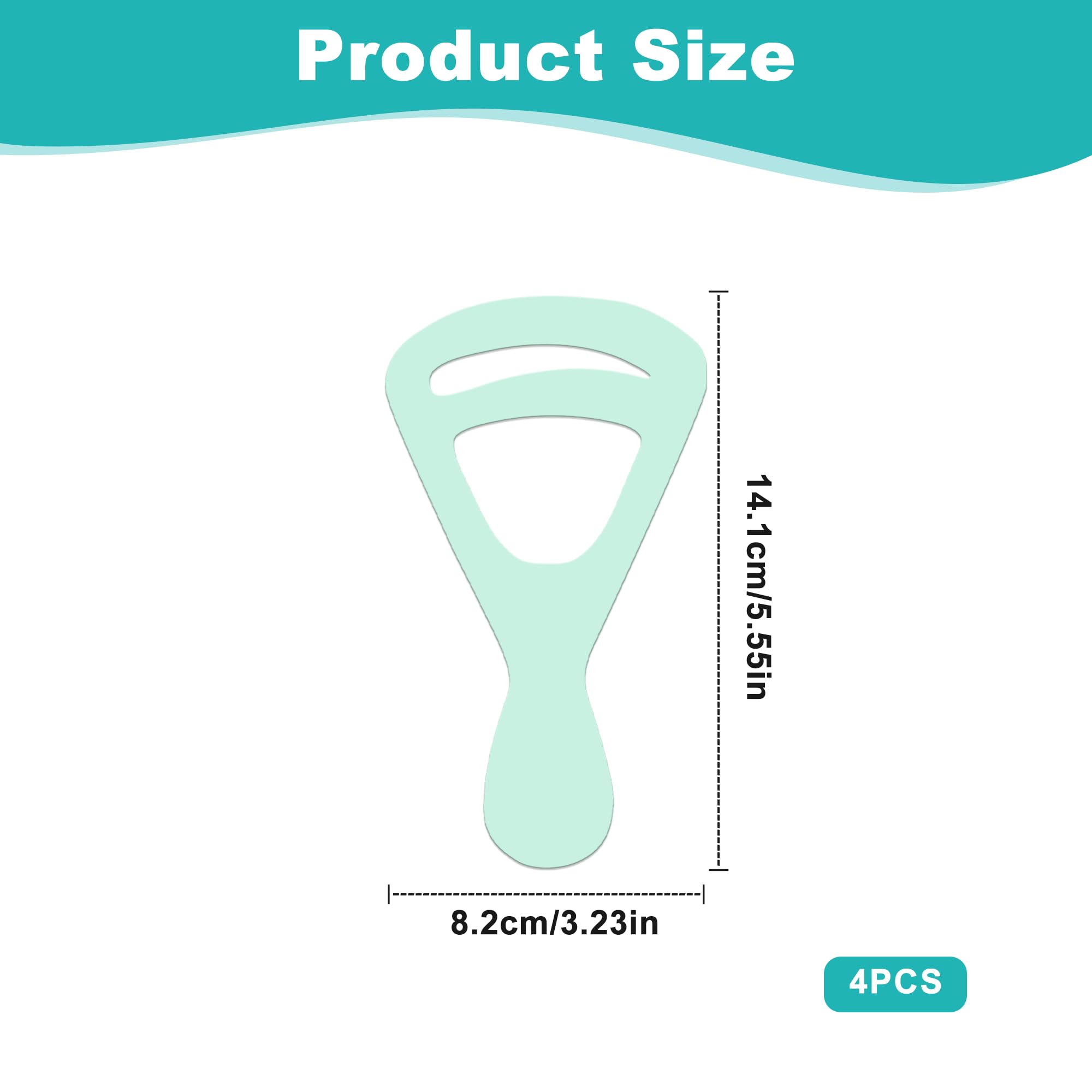 4pcs Flexible Eyebrow Shaping Cards, Reusable Eyebrow Stencils for Shaping Soft Material, Washable Brow Templates - Image 4