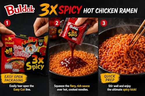 Image of Samyang Hot Chicken Flavor Ramen Buldak 3X Spicy Instant Noodles