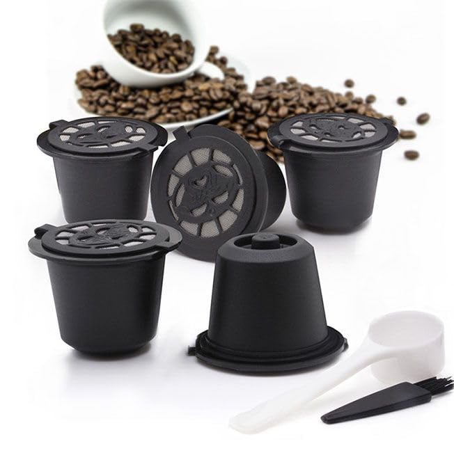 Cápsulas Recargables Nespresso - Set Reutilizable 5 Piezas para Café