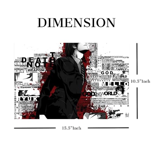 Image of Laptop Skin Stickers HD Quality Sticker for Laptops Upto 15.6 inch (Dustproof|Waterproof|Scratchproof|Reusable) - BE Death Note