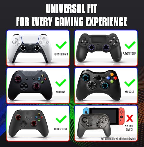 image for MatoSan® PS5 Controller Grip Thumbstick Accessories Silicone Caps Gri