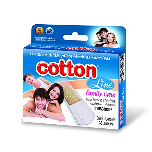 Curativo Antisséptico Transparente Com35 Unid., Cotton Line