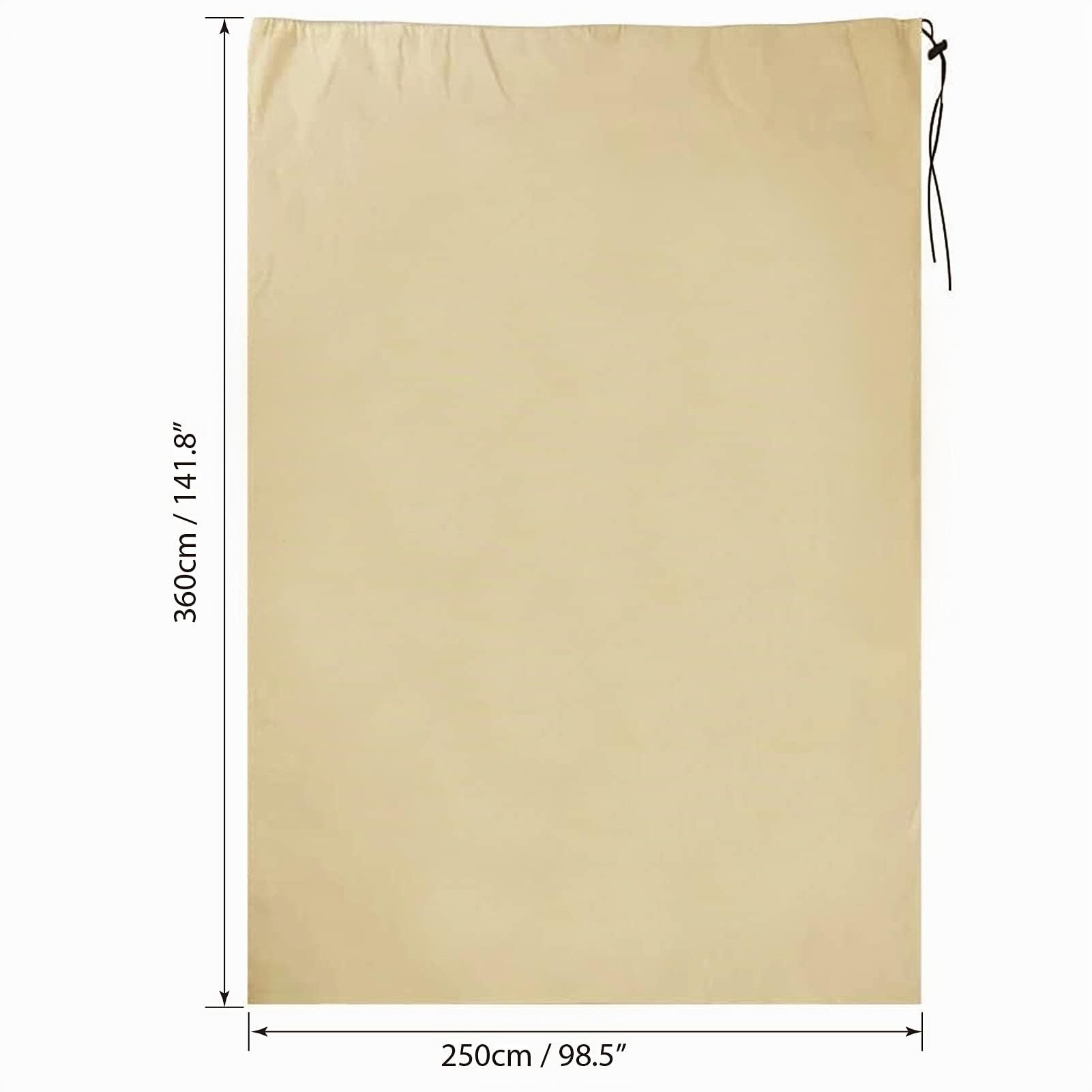Tesmotor Pflanzenschutzhauben, Winterschutz Kübelpflanzensack Frostschutz Schutzhaube mit Zugband -140 g/m²(360 x 250CM)