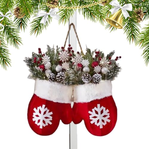 Couronne de Noël hivernale durable et réaliste pour sublimer votre porche