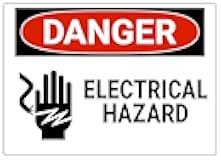 Danger - Electrical Hazard/Warehouse Metal Sign - Warning, Notice, Safety - 12x16 Inch