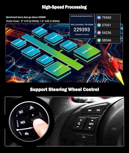 Erisin radio samochodowe 7 cali 8-rdzeniowe 4GB+64GB z systemem Android 14, Bluetooth, nawigacja GPS dla FIAT Bravo 2007-2014, bezprzewodowe CarPlay, Android Auto, WiFi, DSP, DAB+, USB, FM, RDS