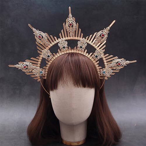 Diadema de novia con cristales y tiaras de princesa modernas 4