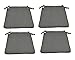 MR. COJIN Pack 4 Unidades COJIN Silla con Correas DE SUJECCION para Interior Y Exterior (Nature Gris)