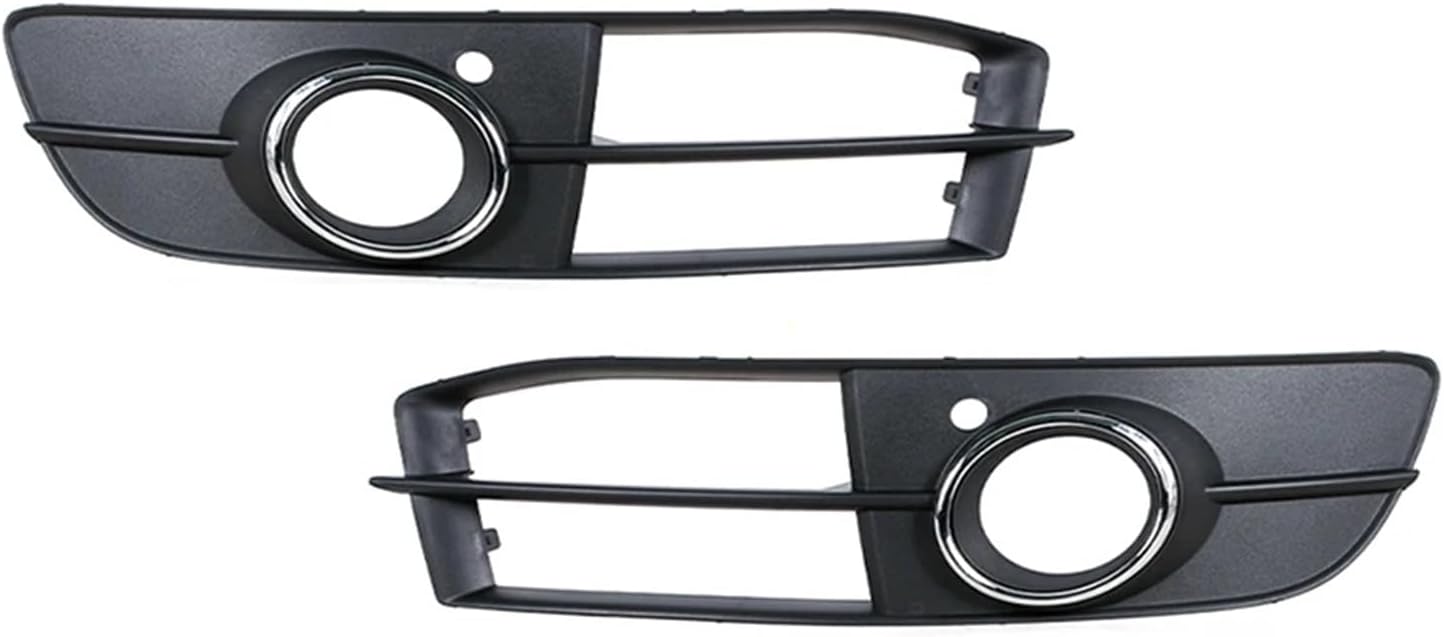 Compatible For Audi A6 S6 Compatible For S-line 2008-2011 Car Front Fog Light Cap Hood Lid Bezel Lamp Frame Cover Foglight Foglamp(Left and Right) (1PC Left)