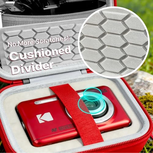 Funda rígida para cámara KODAK PIXPRO FZ55 FZ45 roja miniatura 3