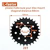 L-faster 24V36V 450W Bike Conversion Kit for Disc Brake Rotor Left Side Mounting Bicycle Motor Kit with Thumb Throttle (24V Twist kit) #4