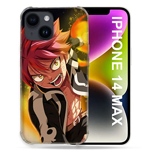 Coque iPhone 14 Plus Fairy Tail Natsu idée cadeau idéale pour anniversaire d'un ado