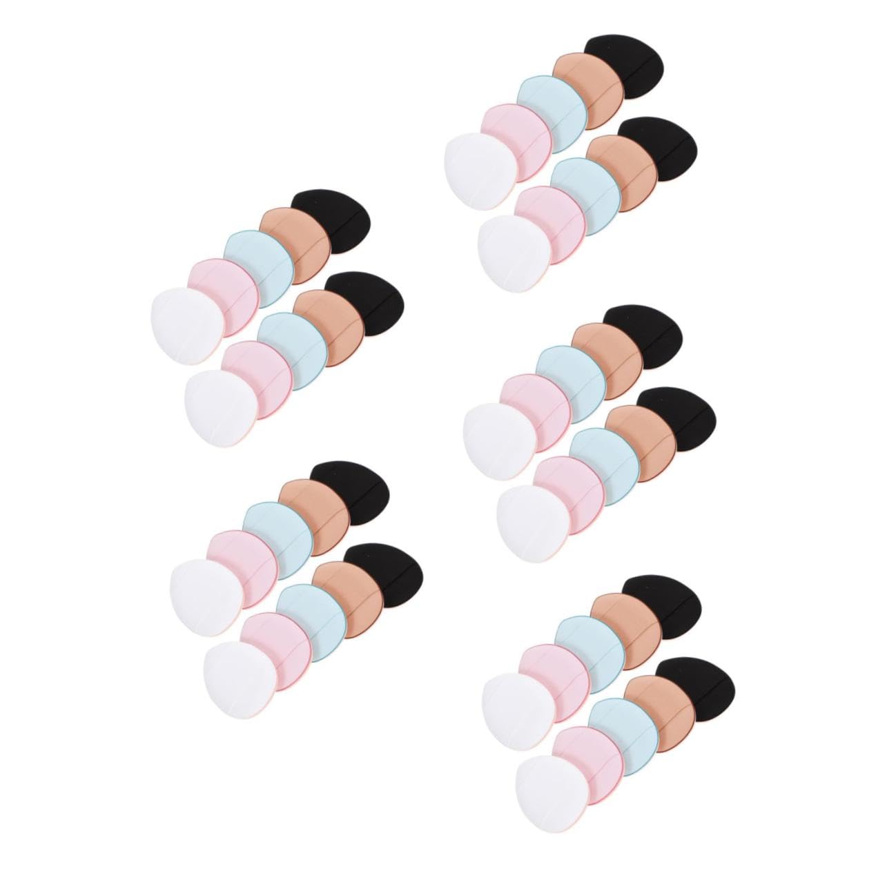 SOESFOUFU 5sets Mini Powder Puff for under Eye Makeup Soft Blending Puff for Women 12pcs*5