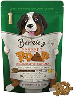 Perfect Poop Digestion & General Health Supplement for Dogs: Fiber, Prebiotics, Probiotics & Enzymes Relieve Digestive Conditions, Optimize Stool, and Improve Health (Cheddar Cheese, 12.8 oz)