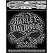 Harley-Davidson Aufkleber Verziert Schädel