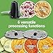 Hamilton Beach ChefPrep 10-Cup Food Processor & Vegetable Chopper with 6 Functions to Chop, Puree, Shred, Slice and Crinkle Cut, Black (70670)