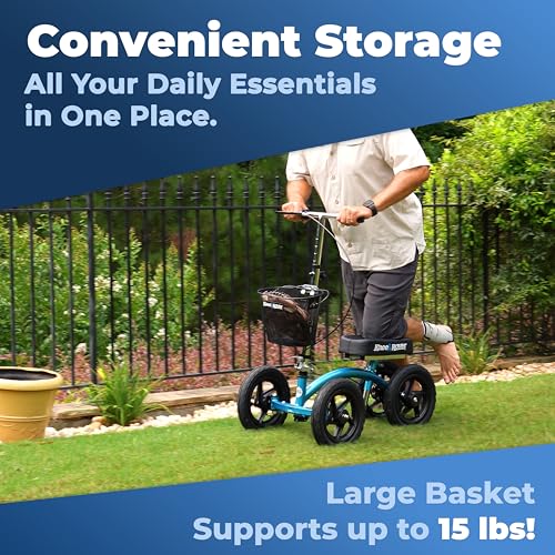 image for KneeRover Knee Scooter Basket Accessory with Convenient Handle - Knee 