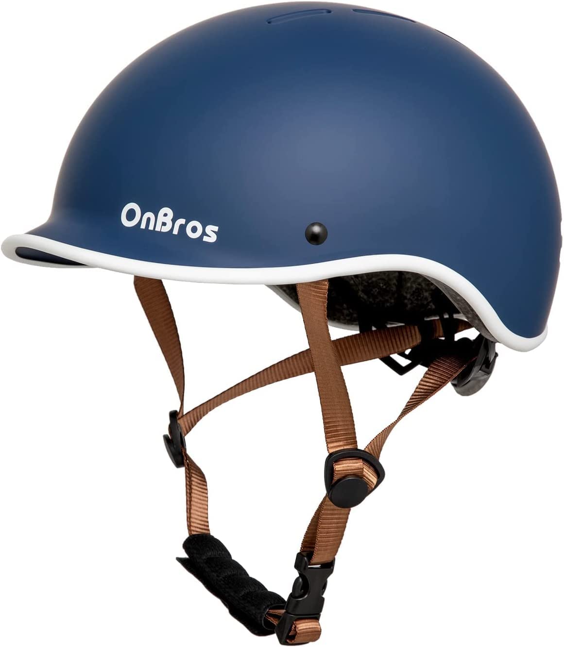 OnBros Bike Helmet for Men and Women, Cycle Helmet Adjustable Scooter Skateboard Bike Commuter Lightweight Helmet, Urban Bicycle Helmets Size 56-61CM (OBUK-777-Navy)