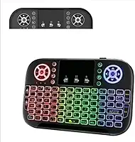 Mini Teclado Wireless Bluetooth Touchpad Sem Fio Portátil Compatível com Smart TV TV Box Notebook PC Android e Games