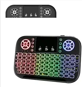 Mini Teclado Wireless Bluetooth Touchpad Sem Fio Portátil Compatível com Smart TV TV Box Notebook PC Android e Games