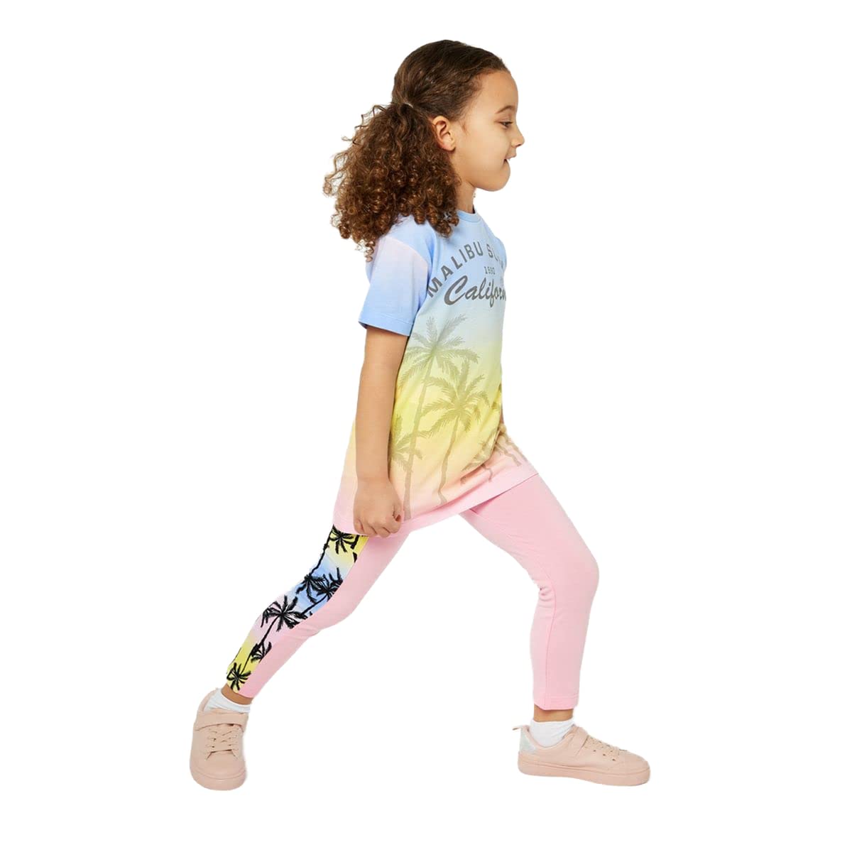 MothercareGirls Pink Palm Leggings