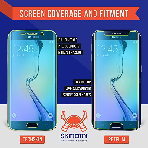 Skinomi Matte Full Body Protector Compatible With Galaxy S6 Edge (Screen Protector + Back Skin Cover) Full Coverage Matte Skin Anti-Glare Hd Film #TOP5