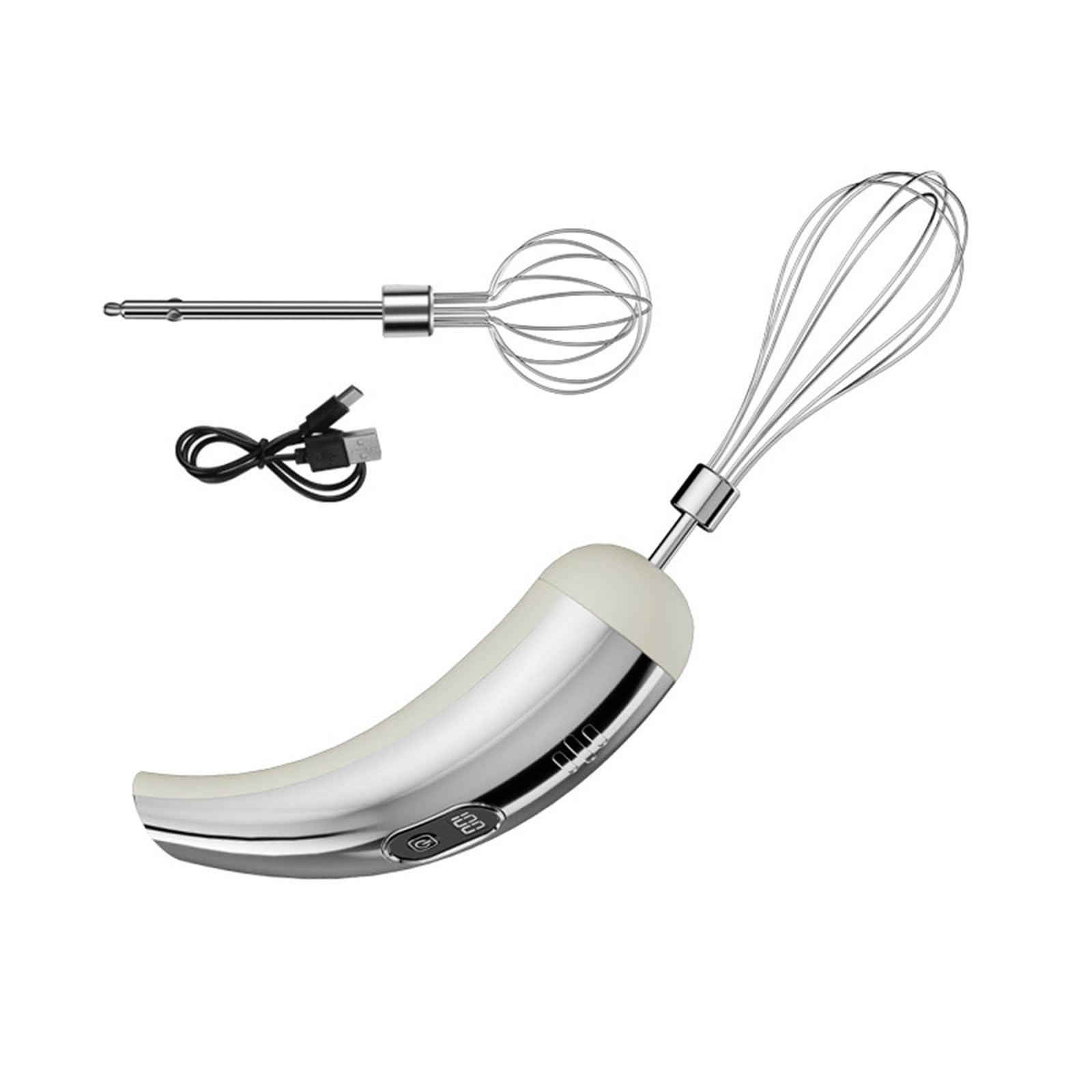 TFAOYS Battery Whisk Mixer Detachable Metal Construction Ideal for Creams Batters Beater for Baking