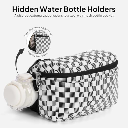 Image of TOPEAST Waist Pack 3.5L Fanny Packs with Water Bottle Holder