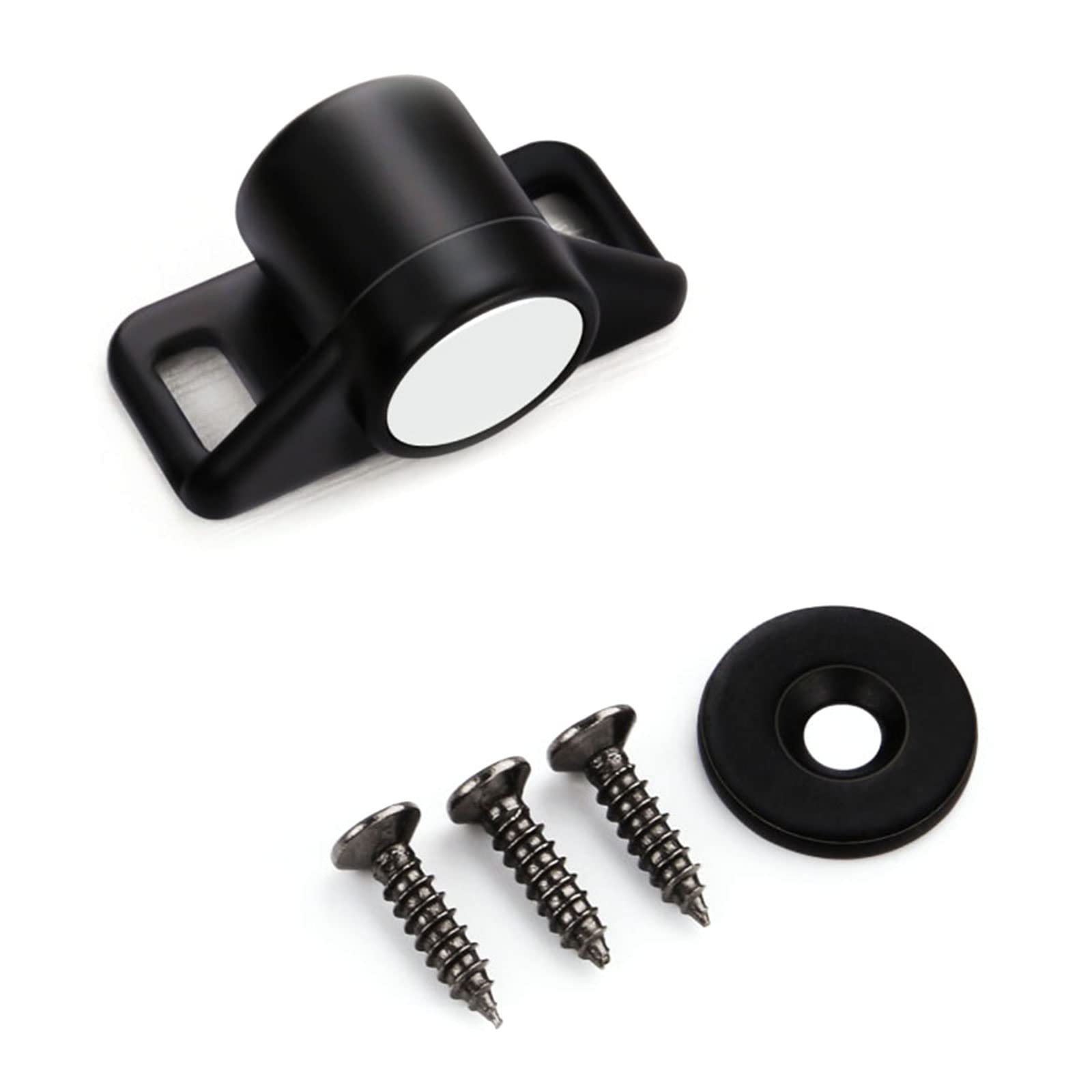 Fentency Black Zinc Alloy Cabinet Catch Magnet Door Stop Hidden Door For Closet Cupboard Furniture Hardware Cabinet Catch Brass