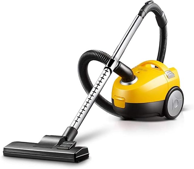 YWXCQ Cylinder Vacuums Vacuum cleaner, three-stage filtration, dust bag, energy-saving speed regulation, 1000W, yellow best vacuum cleaner