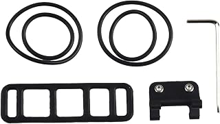 Race Number Plate Mount for Triathlon For Bike, Lightweight Seatpost Number Bracket with Rubber Band, Compatible with Most Seatposts(B)