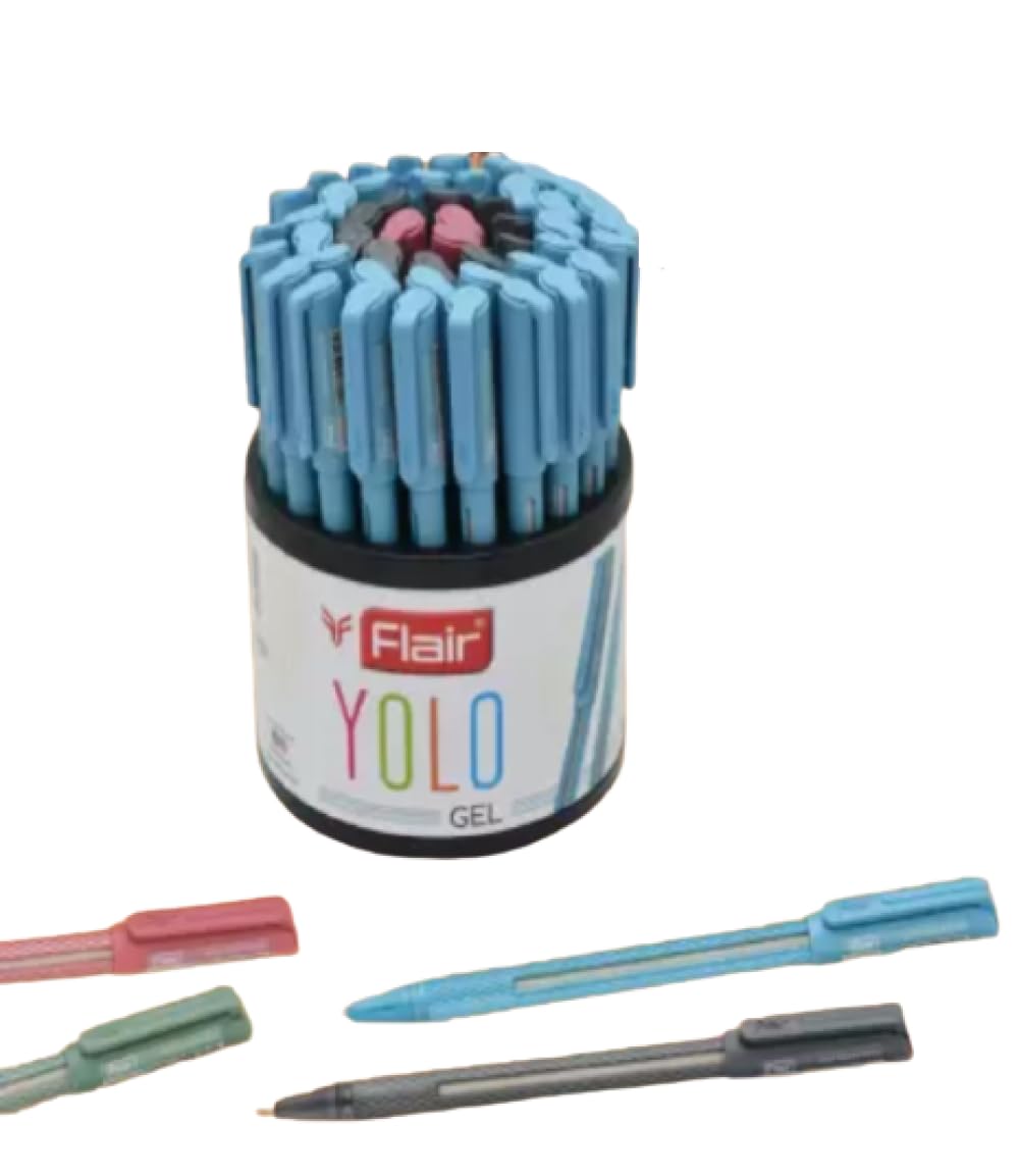 Flair Yolo Gel Pen Tip Size 0.7 mm Light Weight Sleek Body With