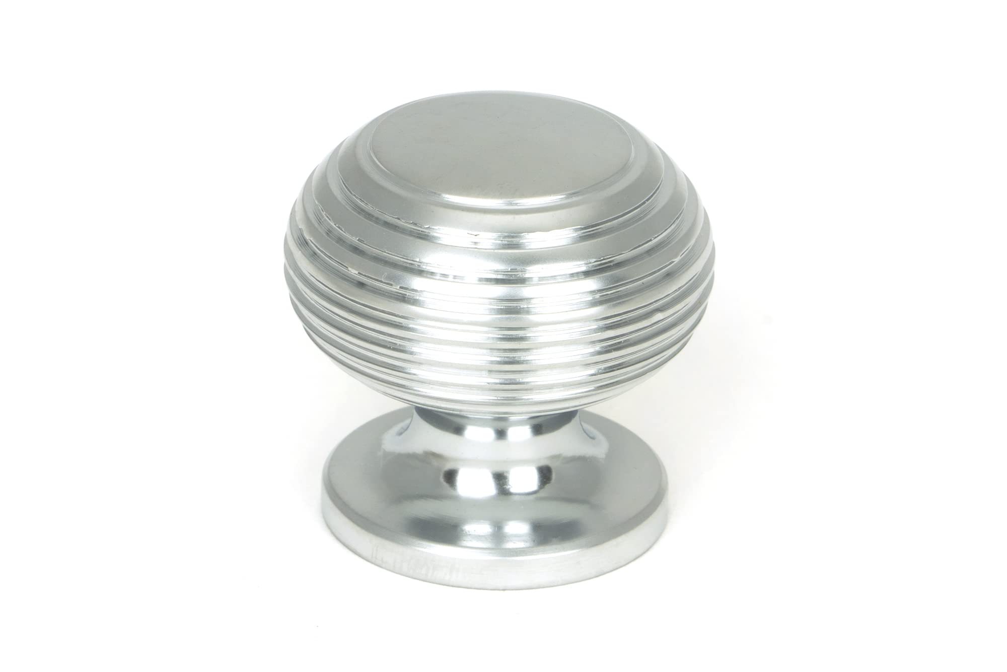 From the Anvil Satin Chrome Beehive Cabinet Knob 30mm