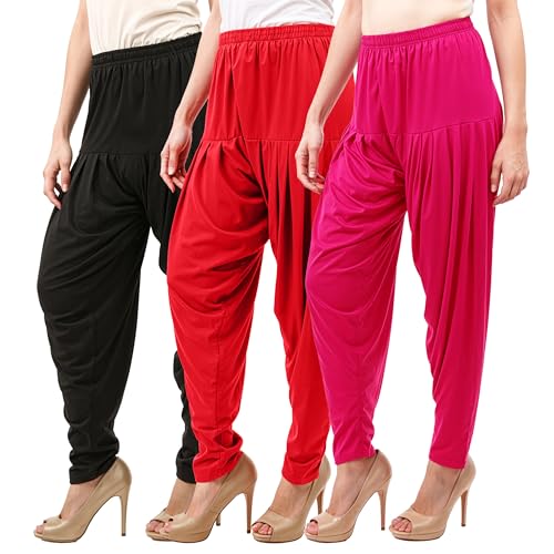 Image of Buy That Trendz Patiala Salwar for Women Relaxed Fit Viscose Patiyala Salwar Harem Bottom Pants
