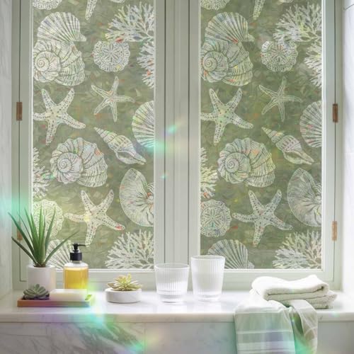 Vinilo decorativo para ventana Yukro Gray-green 17.7x39.3 pulgadas miniatura 3
