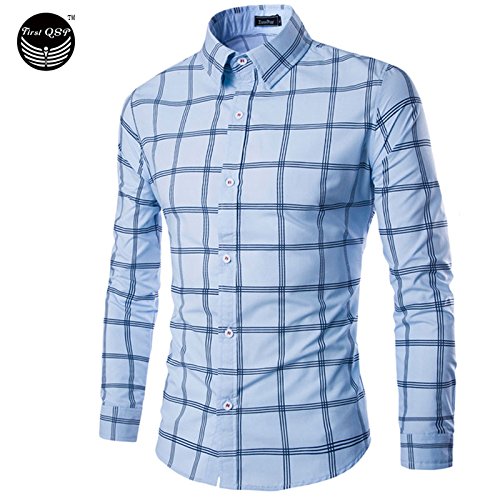 Buy 2017 100 High Quality Mens Dress Shirts Blue Shirt Men Causal
