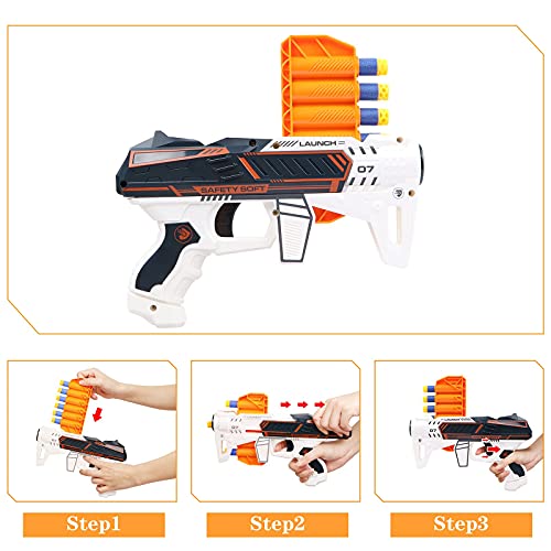 HopeRock Shooting Games Toys for 5-12 Year Old Boys, Shooting Automatic Scoring Target with Toys for Kids, Toy with Foam Darts, Christmas Birthday Gifts for 5 6 7 8 9 10 11+ Year Old Boys - Thumbnail 3