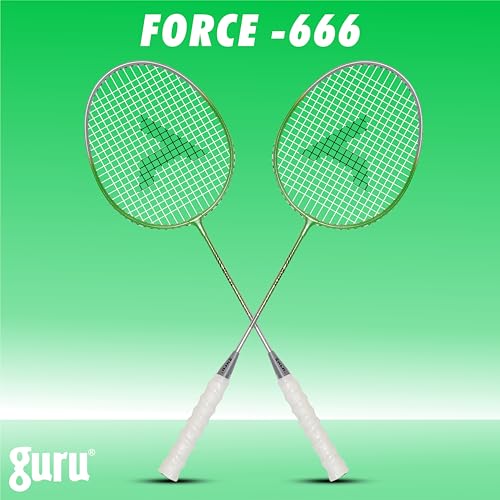 Image of GURU Force-666 Badminton Racket Pack of 1 for Men, Women Boys & Girls with Cover