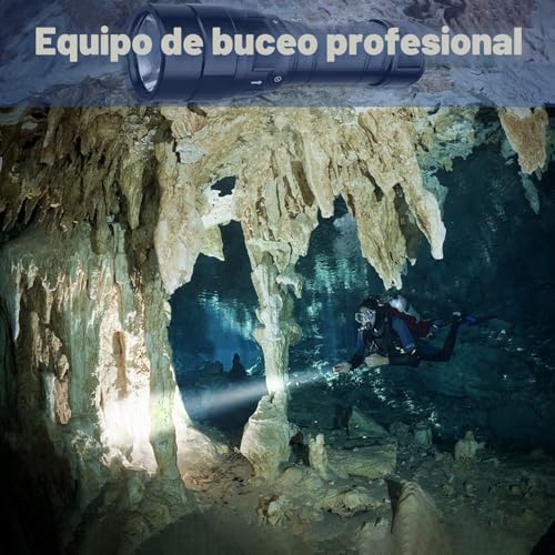 Miniatura 7 de Wurkkos Linterna De Buceo Dl10r, 4500 Lúmenes, Recargable Por Usb C Incorporado, Led Xhp70.2, Luz Subacuática Recargable Ipx8 Con Fuente De Alimentación De 5000 Mah