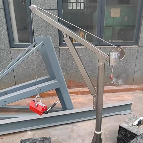Verricello manuale con cavo in acciaio – Sollevatore a manovella resistente per rimorchio, sollevamento e trazione