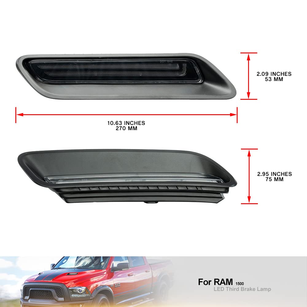 LED DRL Tagfahrlicht für Dod/ge Ram 1500 2010-2018 2019-2022 Weiß Bernstein LED Sport Motorhaube Licht Ziergitter Zierleiste DLR Stadtlampe 2St