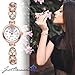 JewelryWe Reloj analógico de cuarzo para mujer Imagen de JewelryWe Reloj analógico de cuarzo para mujer