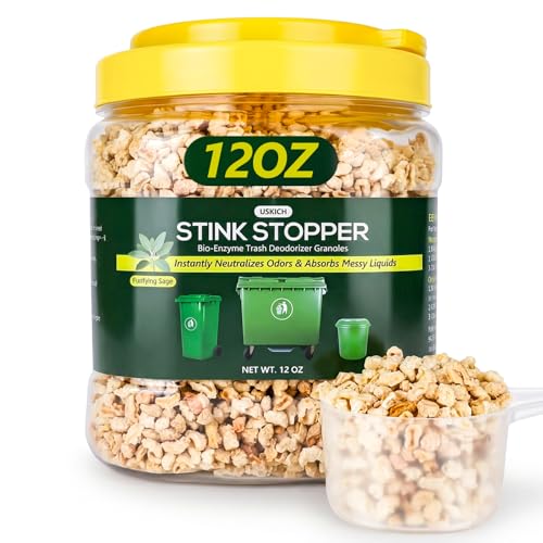 USKICH Outdoor Trash Can Deodorizer Odor Eliminator,Garbage Disposal Cleaner and...